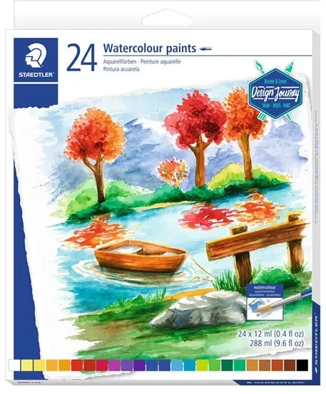 Staedtler Tinta Aquarela 24 unid. sort. 12 ml