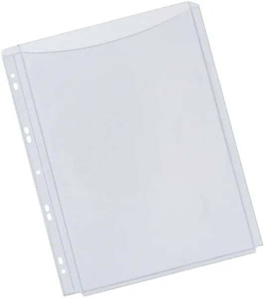 Bolsa de catálogo Q-connect A4 180my transparente 5un