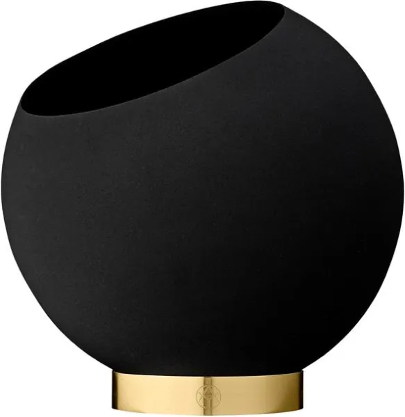 AYTM GLOBE Vaso de flores Preto Ø21 cm