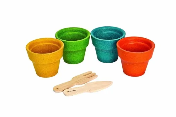 PLANTOYS Conjunto de vasos de flores