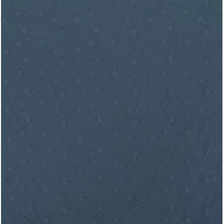 Tecido de algodão c/bordado 135cm 1107 Azul escuro - 50cm