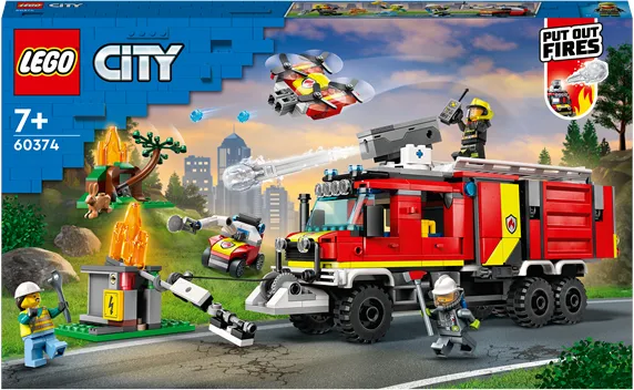 LEGO City 60374 Caminhão de Comando dos Bombeiros