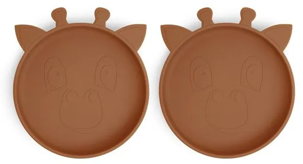 Nuuroo Akila prato de silicone 2 unidades - Caramel Café