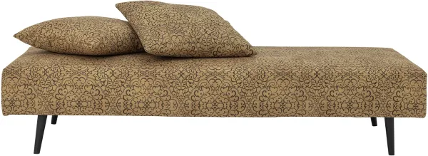 Gulli, Chaise longue, amarela, H43x80x200 cm, algodão