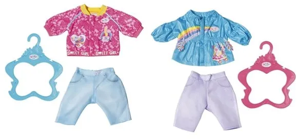 Baby Born BABY born Calça Casual e Jaqueta 43 cm - Sortido