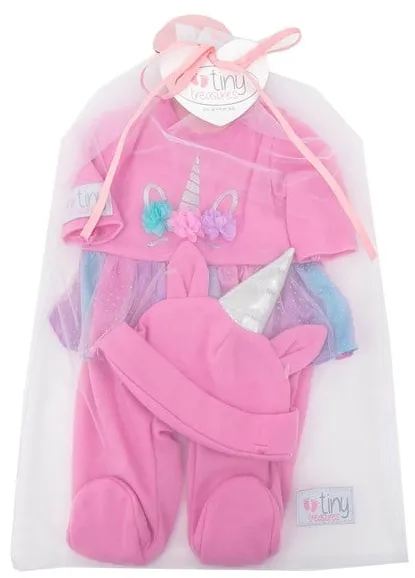 Tiny Treasures Roupa de Boneca Unicórnio