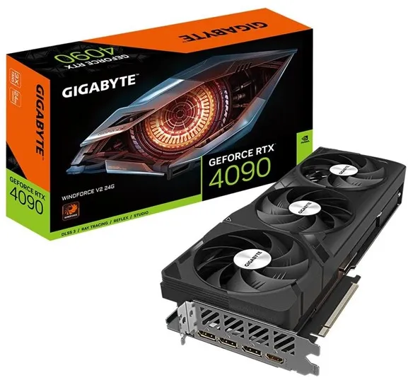 GIGABYTE GeForce RTX 4090 WindForce V2 - 24GB GDDR6X RAM - Placa de vídeo