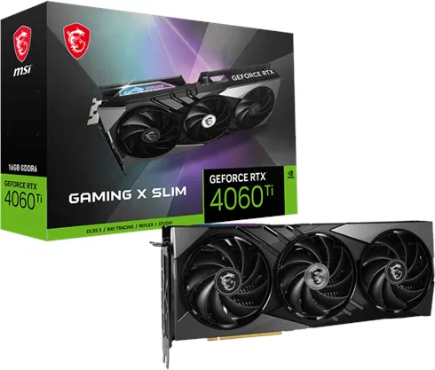 MSI GeForce RTX 4060 Ti GAMING X SLIM - 16GB GDDR6 RAM - Placa de vídeo