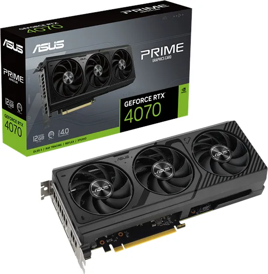 ASUS GeForce RTX 4070 Prime - 12GB GDDR6X RAM - Placa de vídeo