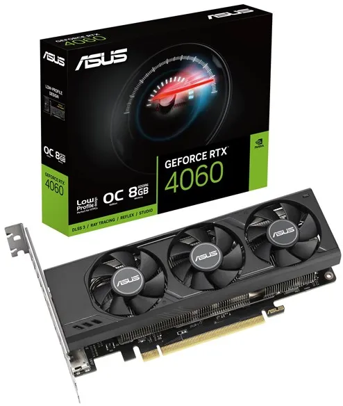 ASUS GeForce RTX 4060 Low Profile OC - 8GB GDDR6 RAM - Placa de vídeo
