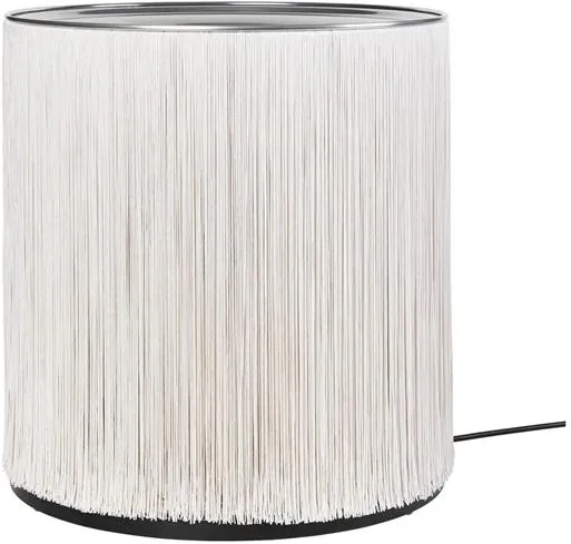 Gubi Model 597 Luminária de Piso Alumínio Polido/Franja Creme