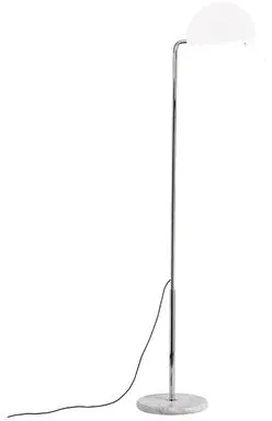 DCWéditions Mezzaluna Luminária de Chão Cromo/Branco