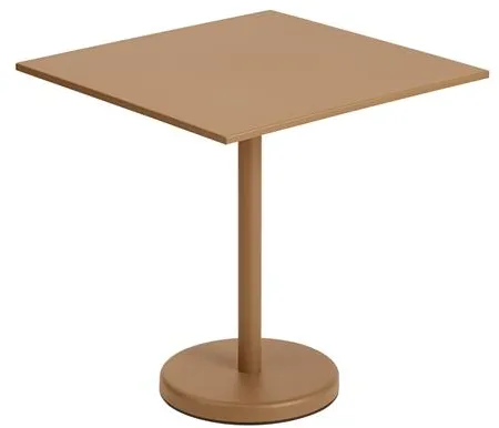 Muuto Linear Steel Café Mesa de Jardim Laranja Queimada 70 X 70 cm