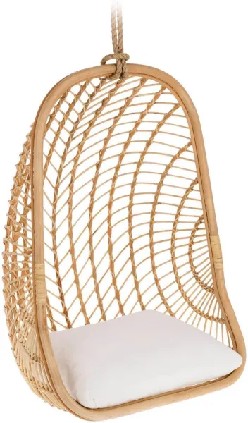 Ekaterina, Cadeira suspensa para exterior, natural/branco, H127x85x73 cm