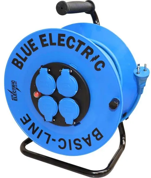Blue electric enrolador de cabo Basicline - 40 m