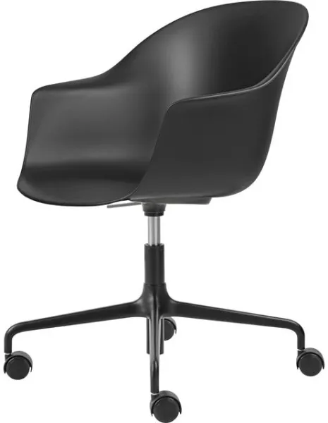 Cadeira de Escritório GUBI Bat Preto Fosco/Preto
