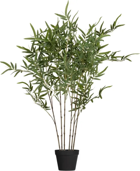 Bambusa, Planta artificial, verde, H100x110x110 cm