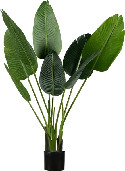 Strelitzia, Planta artificial, verde, H108x61x50 cm