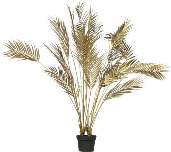 Palme, Planta artificial, dourada, H110x75x75 cm