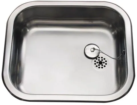 Pia Intra pia pia pia de cozinha k400 400 x 340 mm aço inoxidável, incluindo tampão