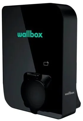 Wallbox Copper SB caixa de carregamento com Wi-Fi 11 kW Tipo 1 e 2, preto