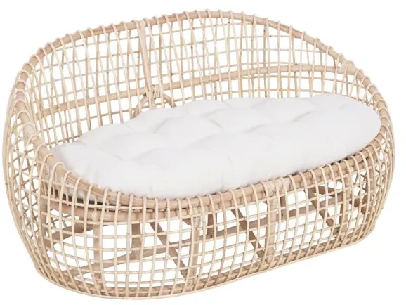 Sakai sofá de lounge para 2 pessoas 137x84x67cm