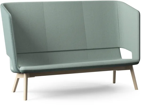 Twist & Sit Soft - sofá lounge alta de 3 lugares com pés