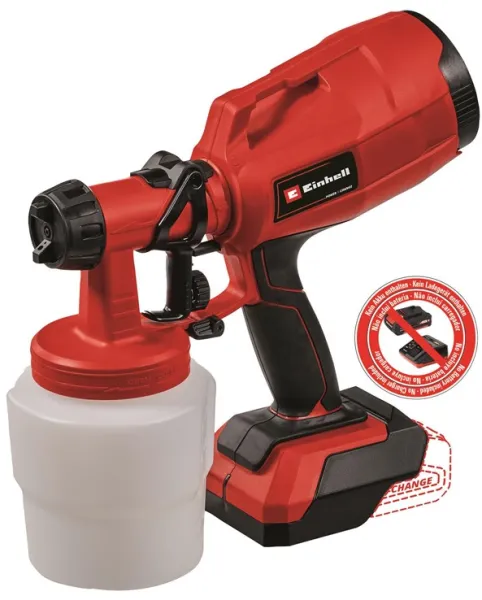 Pulverizador de tinta sem fio Einhell TC-SY 18/60 Li 18 volts sem bateria e carregador