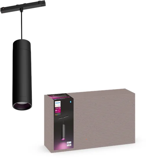 Philips Hue Perifo Luminária Pendente Cilíndrica de Teto - Preta