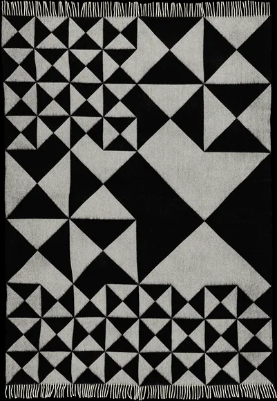 Verpan Mirror Plaid Preto