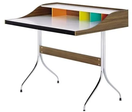 Vitra Home Mesa de Escritório Nogueira/Cromado