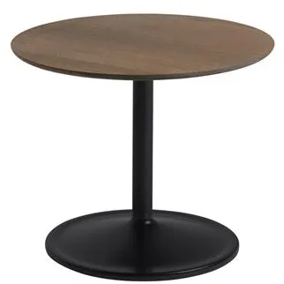 Muuto Soft Mesa de Centro Carvalho Fumê/Preto Ø48 H40
