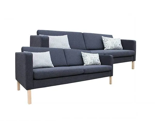 Conjunto de sofás Stouby Bace 2+3 pessoas com tecido MainLine Flax