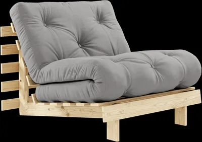 Karup Design Roots Sofá-cama C. Colchão 90x200 746 Cinza/Pinheiro