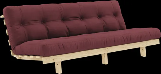 Karup Design Lean Sofá-cama com Colchão Alpha 130x200 Bordeaux/Raw