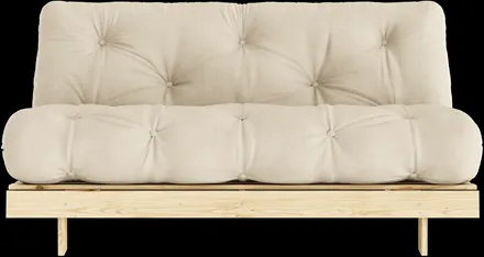 Karup Design Roots Sofá-cama c/ Colchão 160x200 747 Bege/Pinheiro