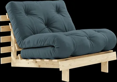 Karup Design Roots Sofá-cama C/ Colchão 90x200 757 Azul Petróleo/Pinheiro