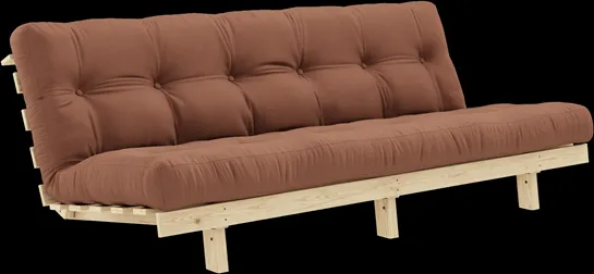 Karup Design Lean Sofá-cama com Colchão Alpha 130x200 Clay Brown/Raw