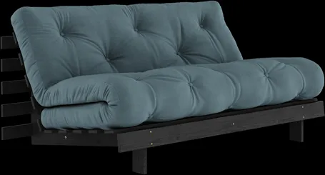 Karup Design Roots Sofá-cama com Colchão Roots 160x200 Petróleo/Lacado Preto