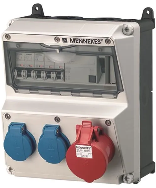 Mennekes AMAXX painel schuko 5 polos 16Aol IP44