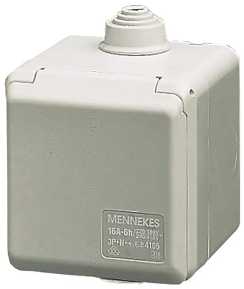 Tomada externa Mennekes CEE 3 polos 16A 230V IP44 6H 4102