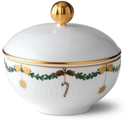 Royal Copenhagen Stjerne Riflet Natal açucareiro - 15 cl