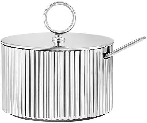 Tigela de açúcar Georg Jensen Bernadotte com colher