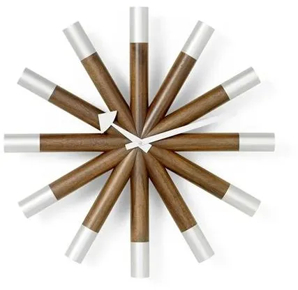 Vitra Wheel Clock Relógio Nogueira/Alumínio