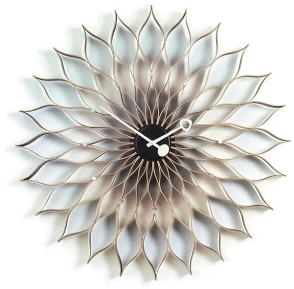 Relógio Vitra Sunflower Bétula/Preto