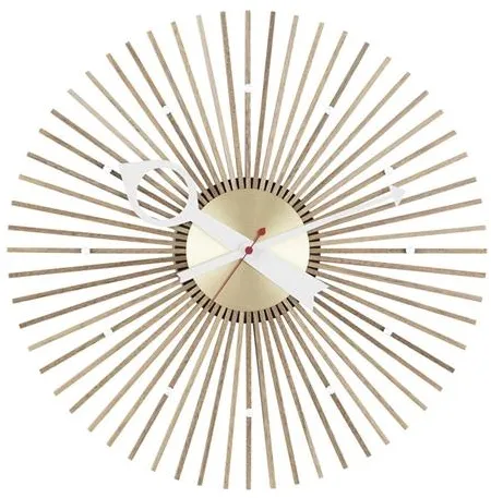 Vitra Popsicle Relógio de Parede Nogueira