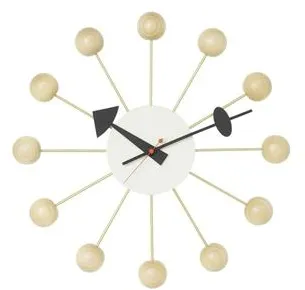 Relógio de Parede Vitra Ball Clock Faia